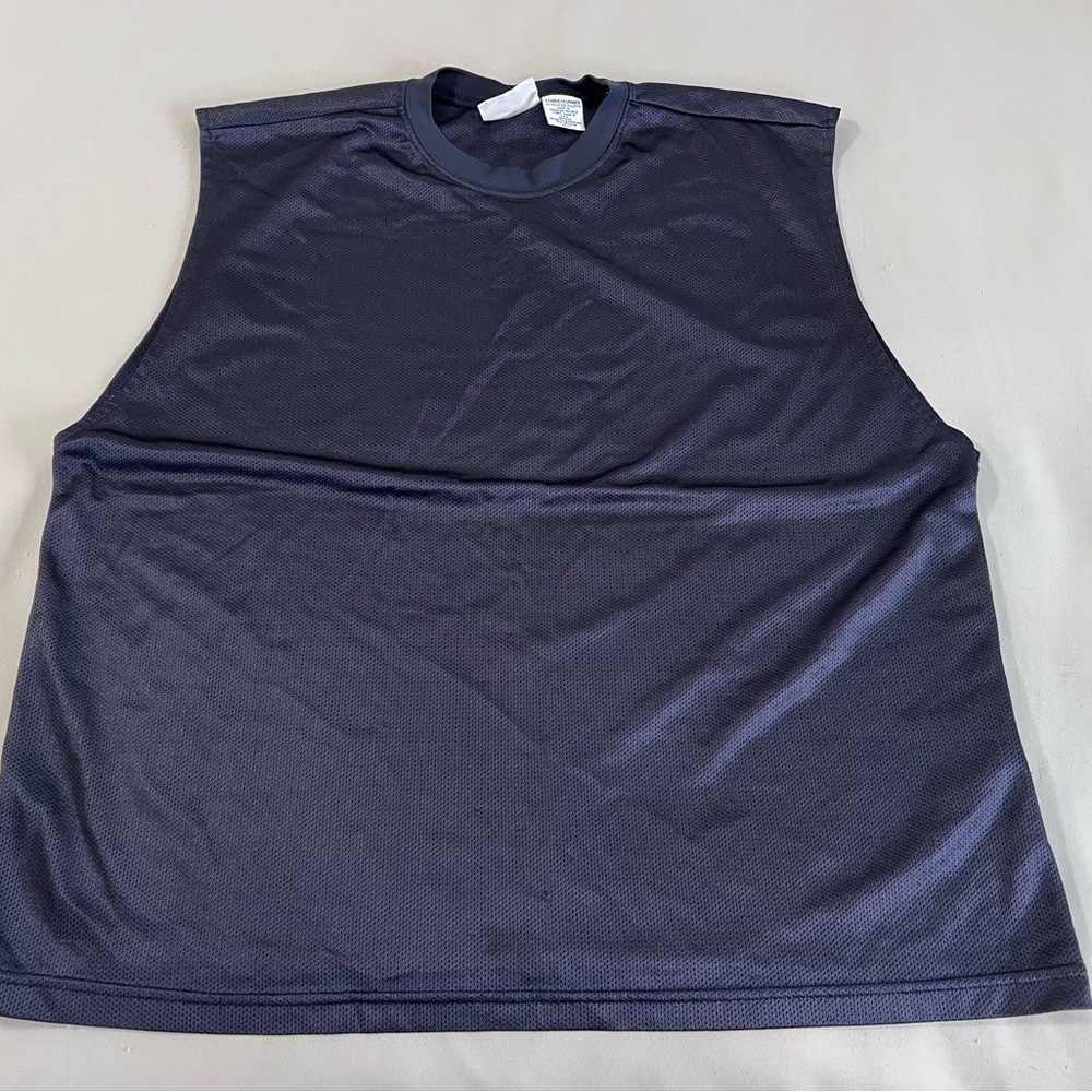 Vintage Men’s Athletech Basketball Jersey Sz X-Large Navy Blue  Y2K‎